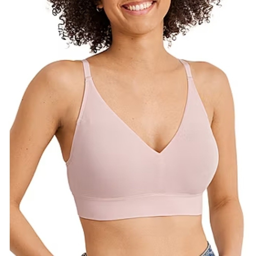 Women's Jockey Seamfree Light Lift Bralette, Coral Mist, Medium, NWT